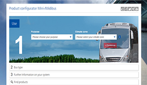 Mini/midibus product configurator.