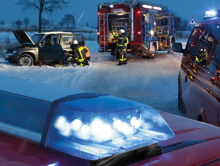 Emergency vehicles.